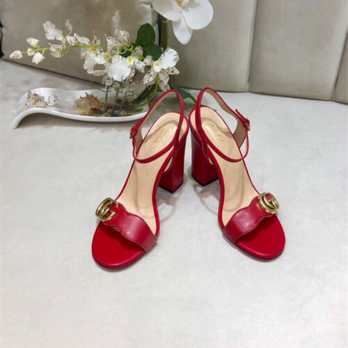 High Quality Luxury Gucci Block Heel Sandals Shoe – Style 76595 product detail