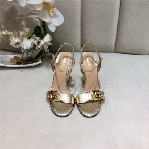 High Quality Luxury Gucci Block Heel Sandals Shoe – Style 45523 product detail
