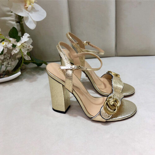 High Quality Luxury Gucci Block Heel Sandals Shoe – Style 45523 product detail