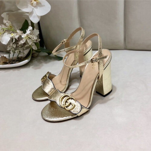 High Quality Luxury Gucci Block Heel Sandals Shoe – Style 45523
