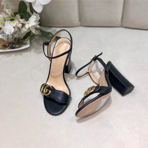 High Quality Luxury Gucci Block Heel Sandals Shoe – Style 81683 product detail