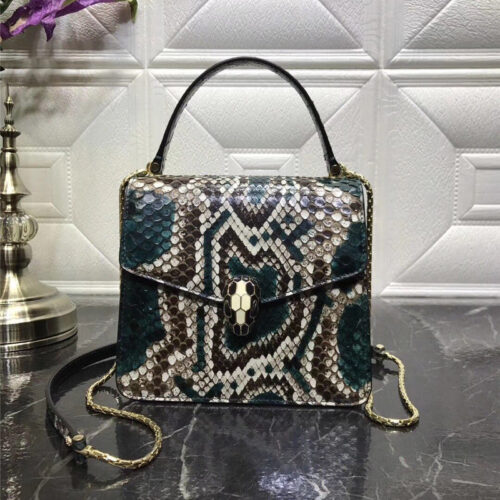 High Quality Luxury Bvlgari Snakeskin Bag – Style 42638