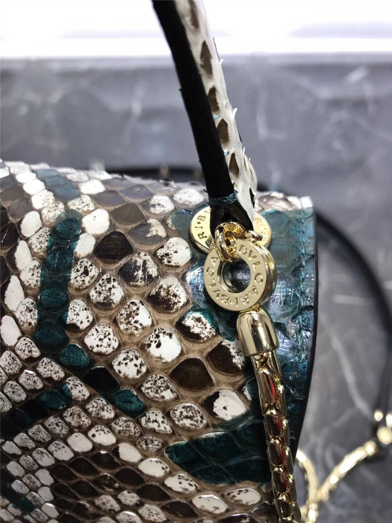 High Quality Luxury Bvlgari Snakeskin Bag – Style 42638 product detail