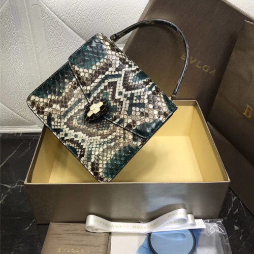 High Quality Luxury Bvlgari Snakeskin Bag – Style 42638 product detail