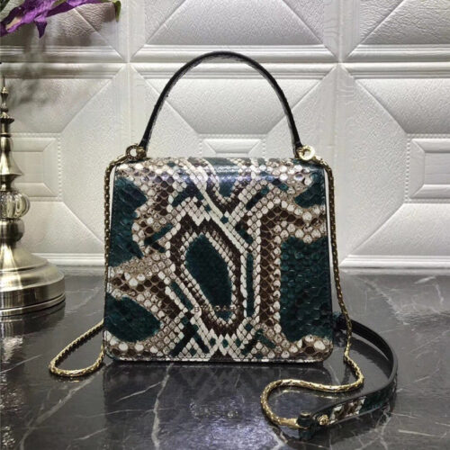 High Quality Luxury Bvlgari Snakeskin Bag – Style 42638 product detail