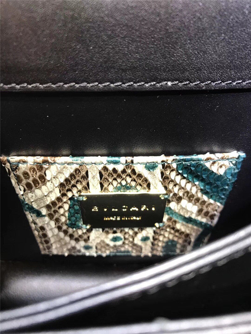 High Quality Luxury Bvlgari Snakeskin Bag – Style 42638 product detail