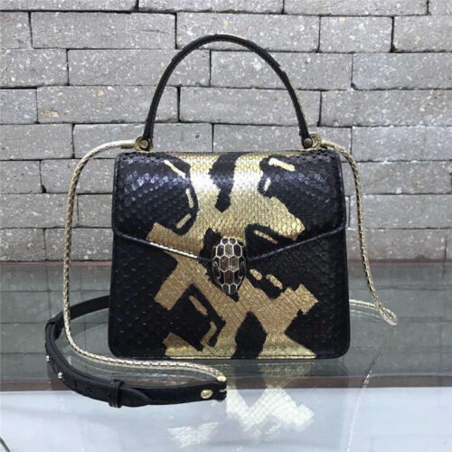 High Quality Luxury Bvlgari Snakeskin Bag