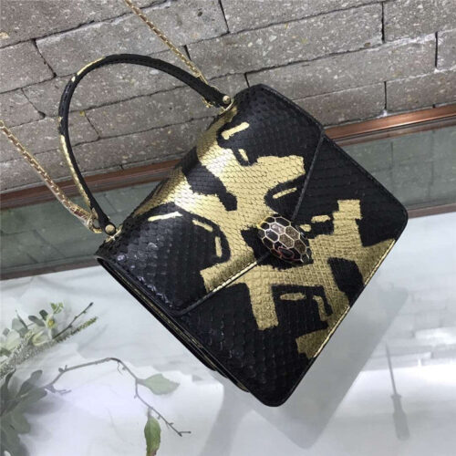 High Quality Luxury Bvlgari Snakeskin Bag product detail