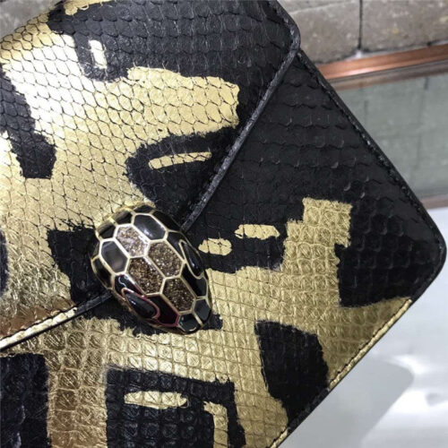 High Quality Luxury Bvlgari Snakeskin Bag product detail