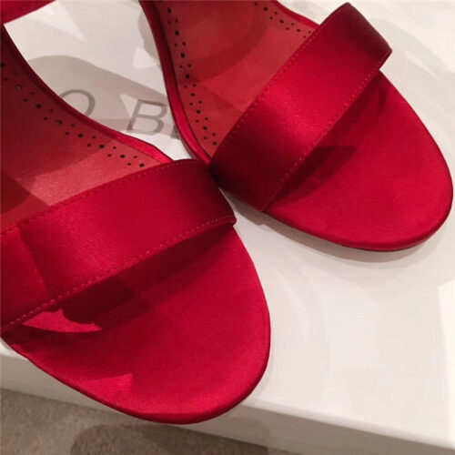 High Quality Luxury Manolo Blahnik Sandals Heels Red product detail
