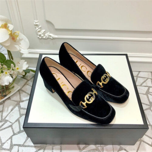 High Quality Luxury Gucci Block Heel Sandals Shoes – Style 37043 alternate view