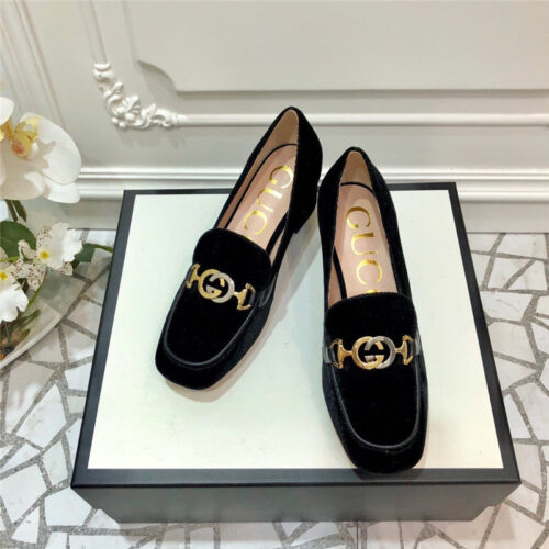 High Quality Luxury Gucci Block Heel Sandals Shoes – Style 37043 product detail