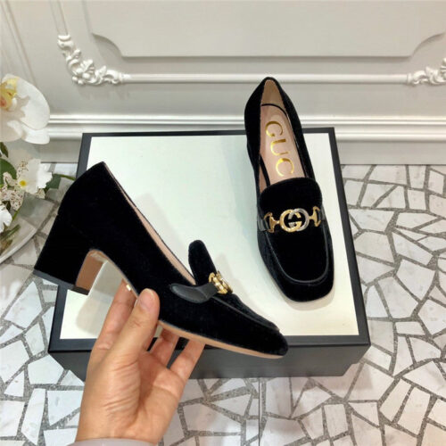 High Quality Luxury Gucci Block Heel Sandals Shoes – Style 37043 product detail