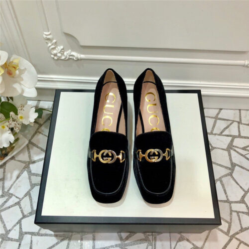 High Quality Luxury Gucci Block Heel Sandals Shoes – Style 37043 product detail