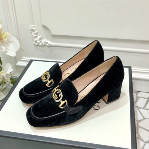 High Quality Luxury Gucci Block Heel Sandals Shoes – Style 37043