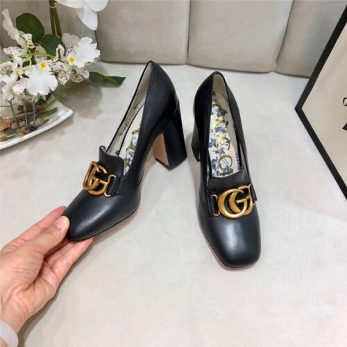 High Quality Luxury Gucci Block Heel Sandals Shoe product detail