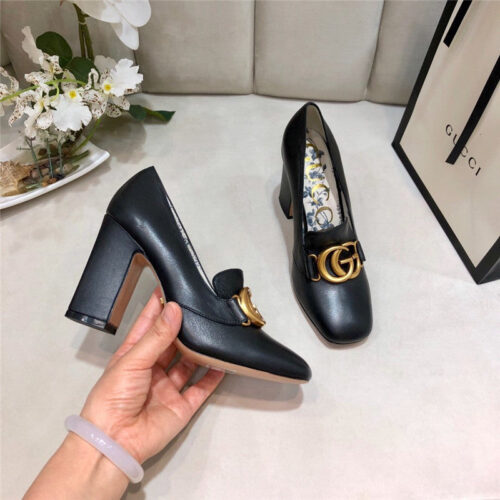 High Quality Luxury Gucci Block Heel Sandals Shoe product detail