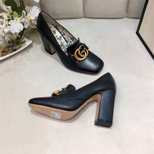 High Quality Luxury Gucci Block Heel Sandals Shoe product detail