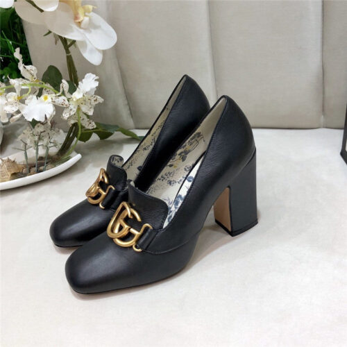High Quality Luxury Gucci Block Heel Sandals Shoe