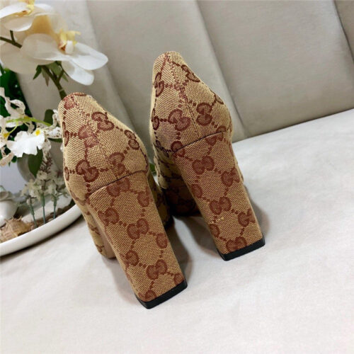 High Quality Luxury Gucci Block Heel Sandals Shoes product detail