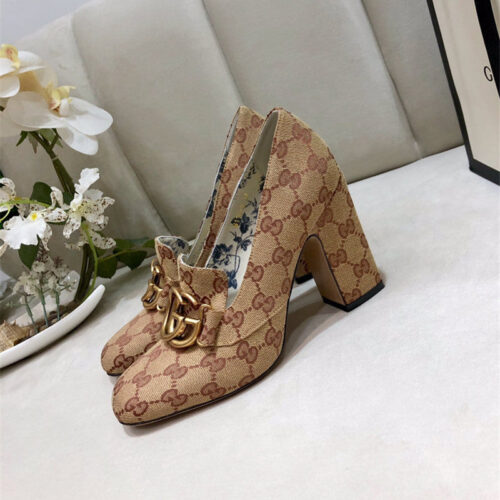 High Quality Luxury Gucci Block Heel Sandals Shoes product detail