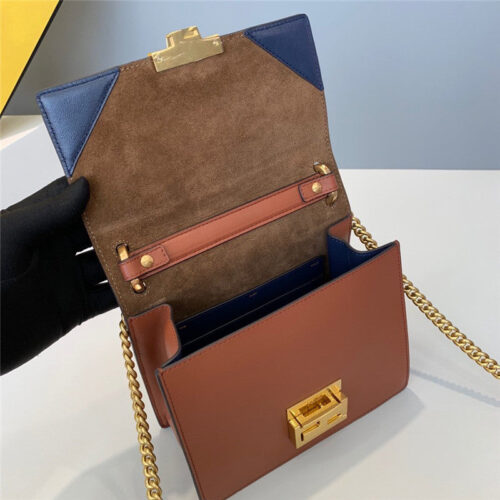 High Quality Luxury Fendi Natural Kani All Shine Bag Brown product detail