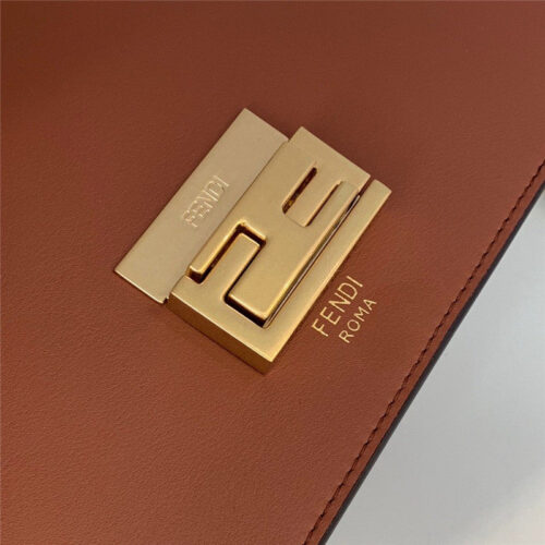 High Quality Luxury Fendi Natural Kani All Shine Bag Brown product detail