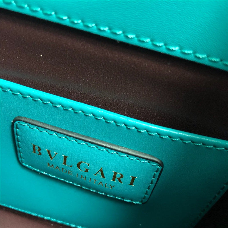 High Quality Luxury Bvlgari Serpenti Chain Shoulder Bag – Turquoise product detail