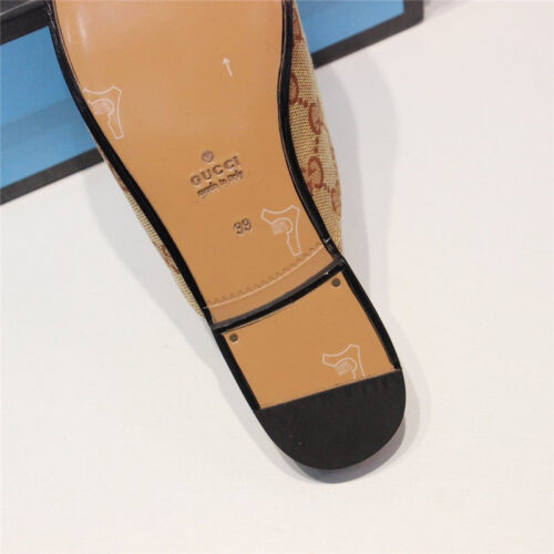 High Quality Luxury Gucci Princetown Leather Tiger Slipper Canvas GG product detail
