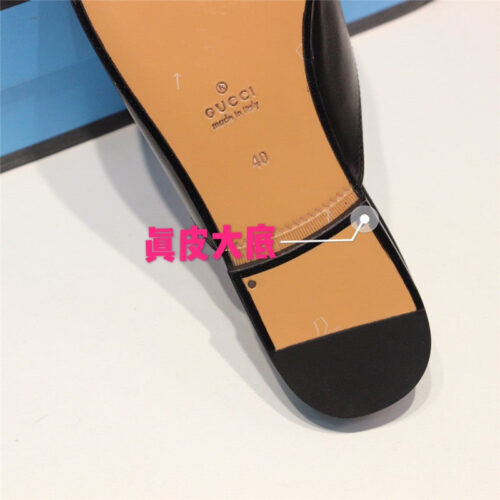 High Quality Luxury Gucci Princetown Leather Tiger Slipper Black product detail