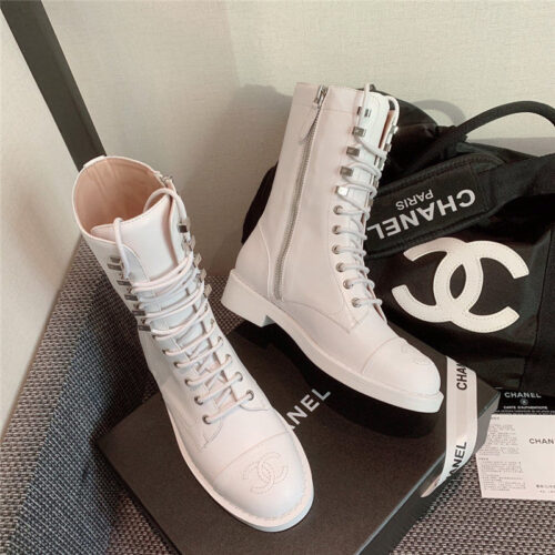 High Quality Luxury Chanel Knee-High Flat Boots