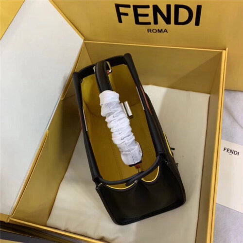 High Quality Luxury Fendi Peekaboo Bag Black product detail