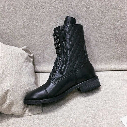 High Quality Luxury Chanel Leather Boots Shoes – Style 64742 product detail
