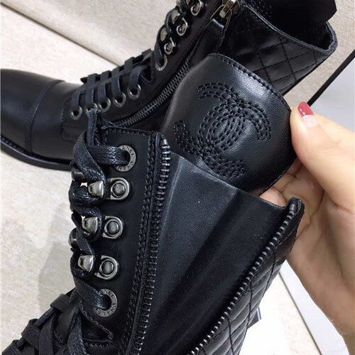 High Quality Luxury Chanel Leather Boots Shoes – Style 64742 product detail