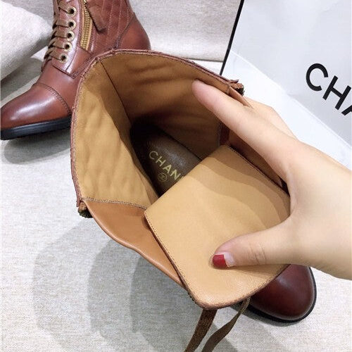 High Quality Luxury Chanel Leather Boots Shoes product detail