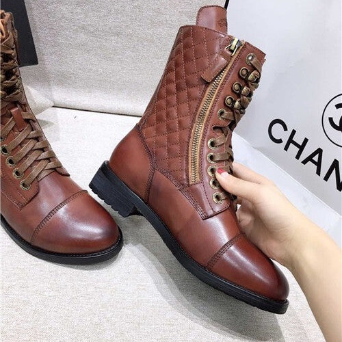 High Quality Luxury Chanel Leather Boots Shoes product detail