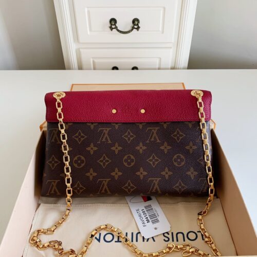 High Quality Luxury Louis Vuitton Monogram Pallas Chain Cerise Bag alternate view