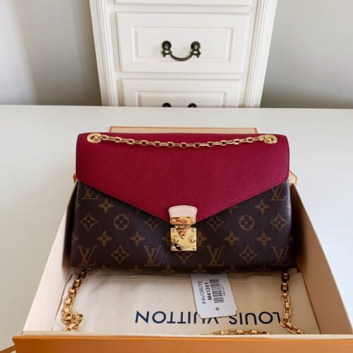 High Quality Luxury Louis Vuitton Monogram Pallas Chain Cerise Bag product detail