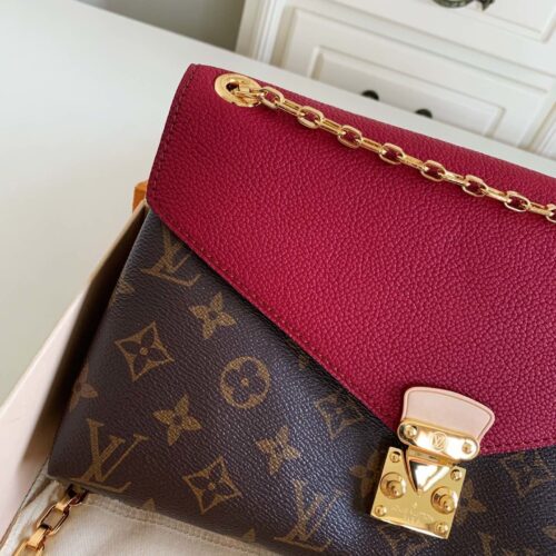 High Quality Luxury Louis Vuitton Monogram Pallas Chain Cerise Bag product detail