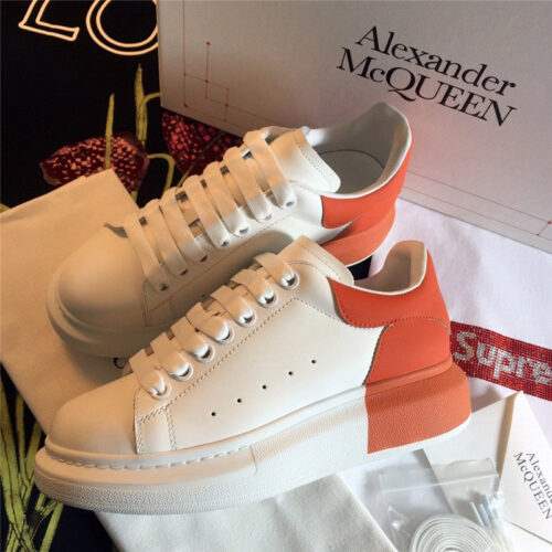 High Quality Luxury Alexander McQueen Mcq Sneakers Pink White