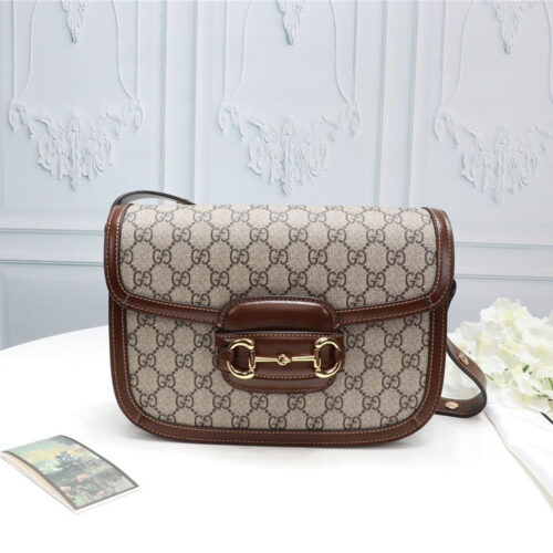 High Quality Luxury Gucci Small 1955 Horsebit Shoulder Bag