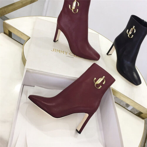 High Quality Luxury Jimmy Choo Minori 85 Ankle Boots In Red product detail