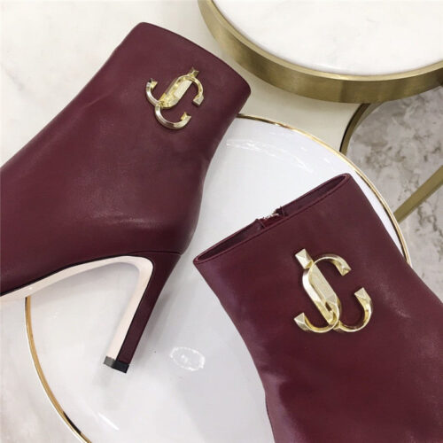 High Quality Luxury Jimmy Choo Minori 85 Ankle Boots In Red product detail
