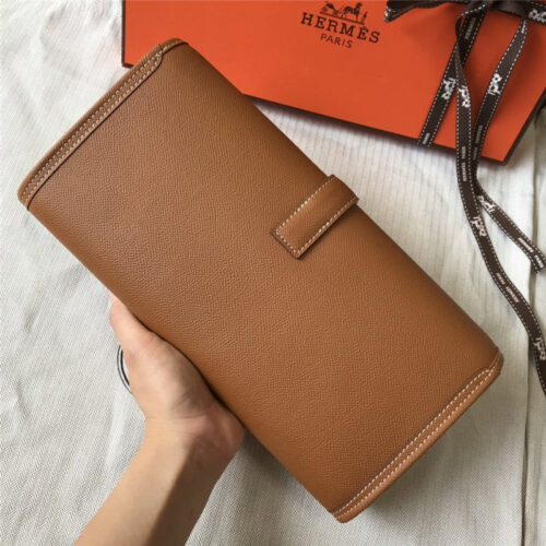 High Quality Luxury Hermes Jige Elan 29 Clutch Bag Brown product detail