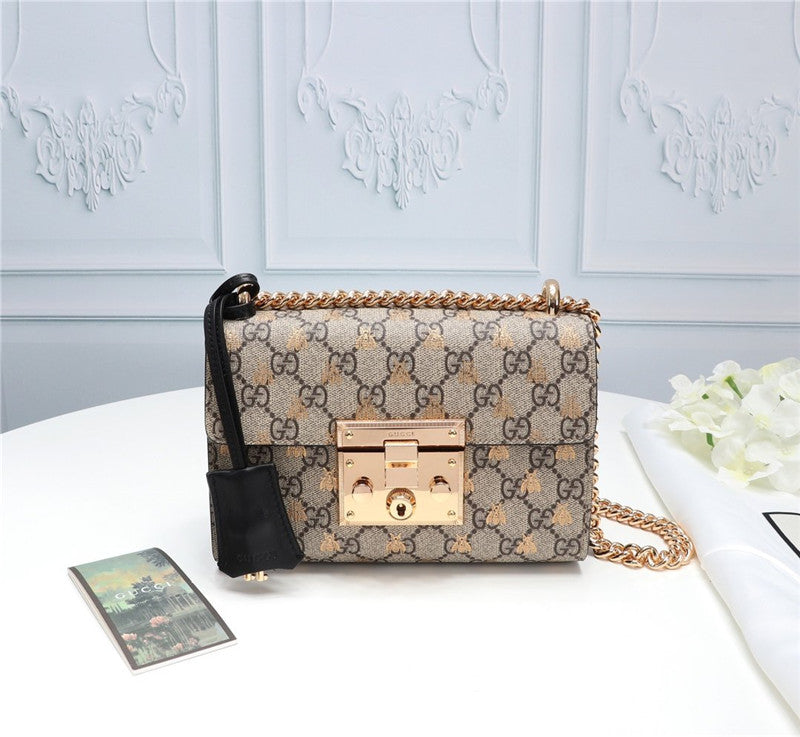 High Quality Luxury Gucci Padlock GG Small Shoulder Bag