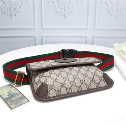 High Quality Luxury Gucci Camel GG Supreme Neo Vintage Belt Bag product detail