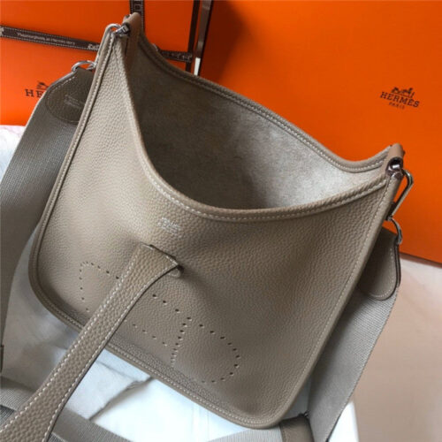 High Quality Luxury Hermes Evelyne 28 Women Bag Gray product detail