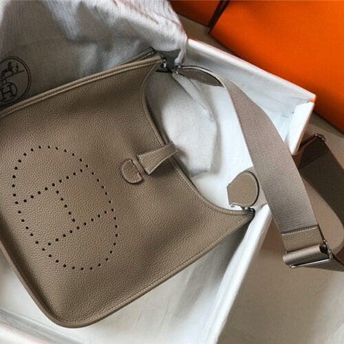 High Quality Luxury Hermes Evelyne 28 Women Bag Gray product detail