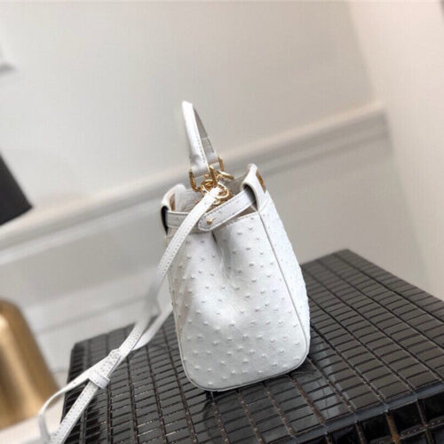 High Quality Luxury Fendi Ostrich Leather Peekaboo Bag – Style 32595 product detail