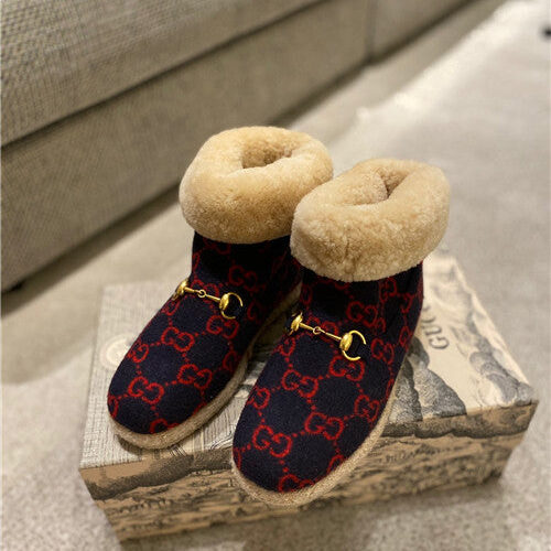 High Quality Luxury Gucci Fria GG Wool-Blend Ankle Boots – Style 17523 product detail